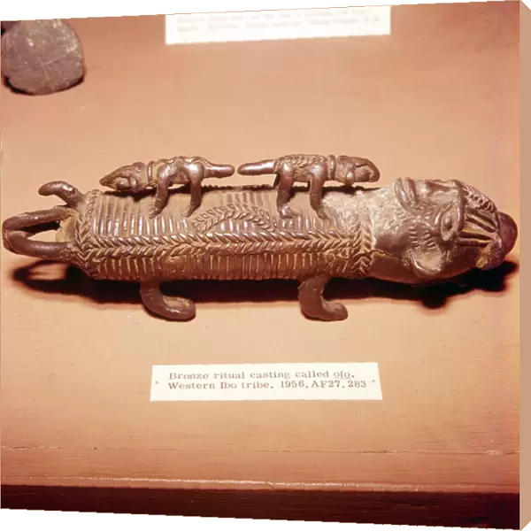 African Bronze Ofo Ritual Casting, Western Ibo