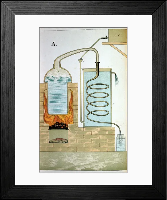 Framed Print : Distillation, 1882 Framed Print : Distillation, 1882