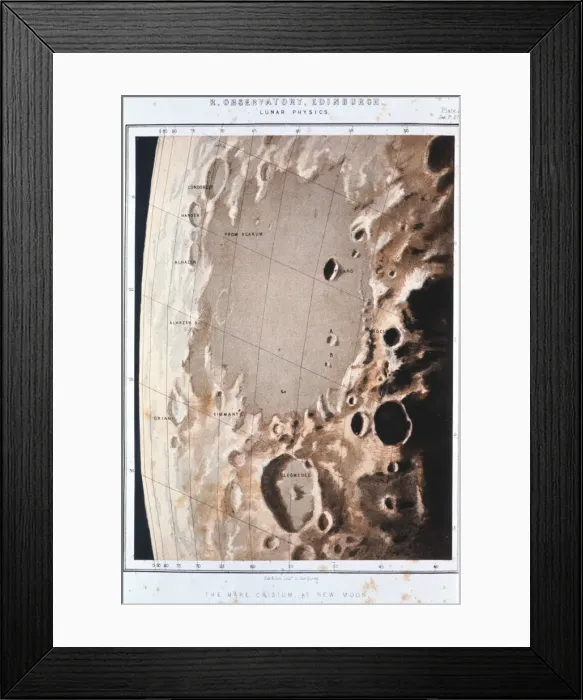 Framed Print : Part of the lunar surface, 1857 Framed Print : Part of the lunar surface, 1857