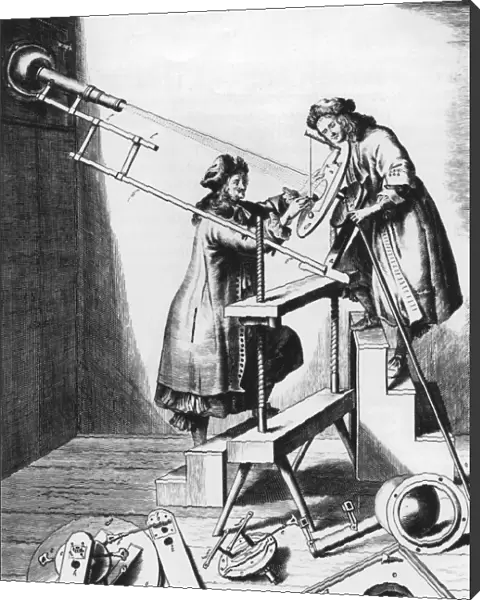 Observing a solar eclipse, 1673