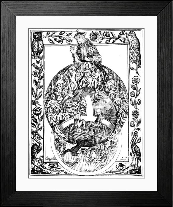 Framed Print : Hierarchy of the Church, 1652. Artist: Robert Vaughan Framed Print : Hierarchy of the Church, 1652. Artist: Robert Vaughan