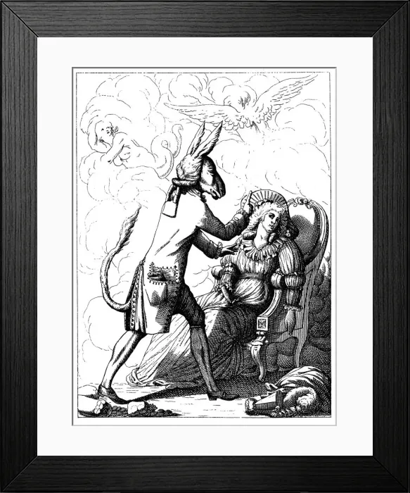 Framed Print : Caricature of Franz Anton Mesmer, c1785 Framed Print : Caricature of Franz Anton Mesmer, c1785