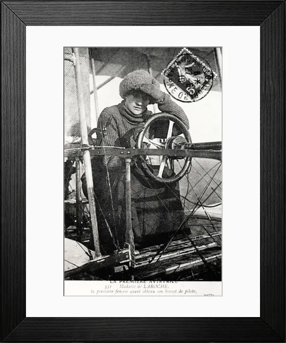 Framed Print : Baroness Raymonde Delaroche, French aviator, 1909 Framed Print : Baroness Raymonde Delaroche, French aviator, 1909