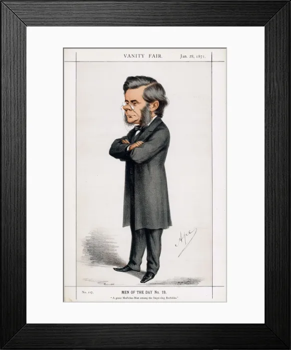 Framed Print : Thomas Henry Huxley, British biologist, 1871. Artist: Carlo Pellegrini Framed Print : Thomas Henry Huxley, British biologist, 1871. Artist: Carlo Pellegrini
