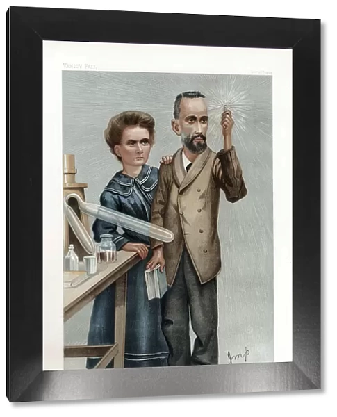 Pierre and Marie Curie, French physicists, 1904