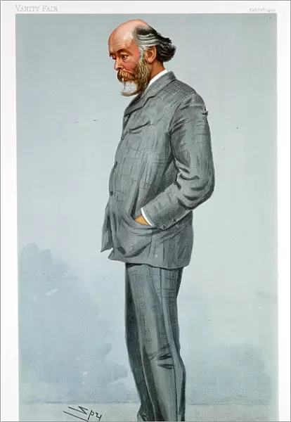 Oliver Lodge, British physicist, 1904. Artist: Spy