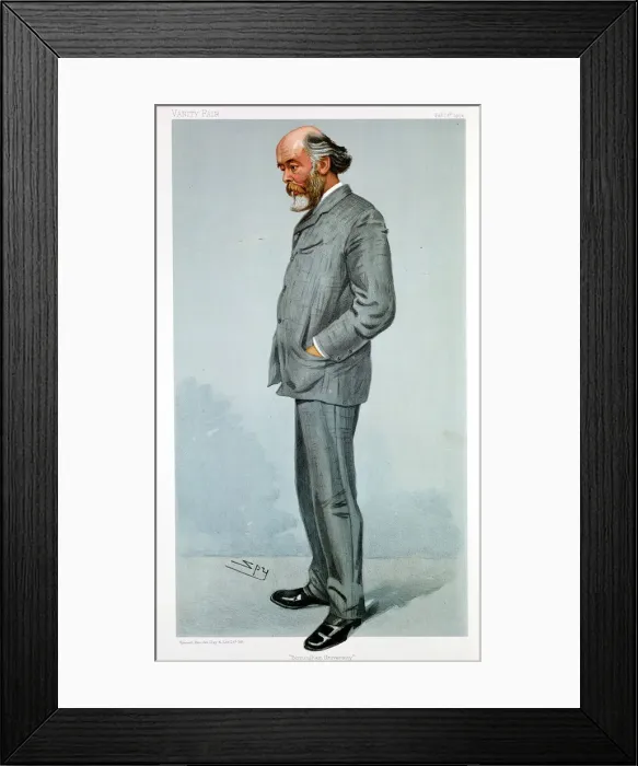 Framed Print : Oliver Lodge, British physicist, 1904. Artist: Spy