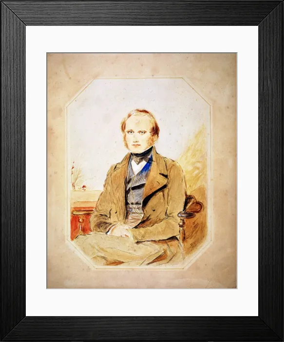Framed Print : Charles Darwin, English naturalist Framed Print : Charles Darwin, English naturalist