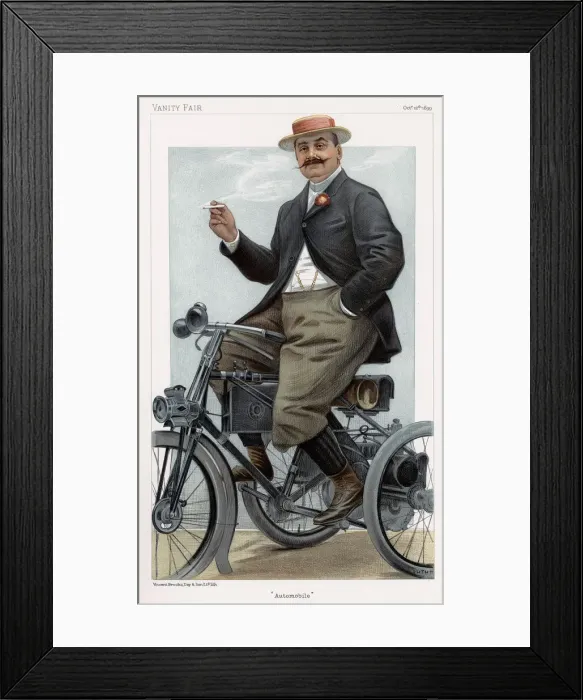 Framed Print : Albert, Comte de Dion, French engineer, 1899 Framed Print : Albert, Comte de Dion, French engineer, 1899