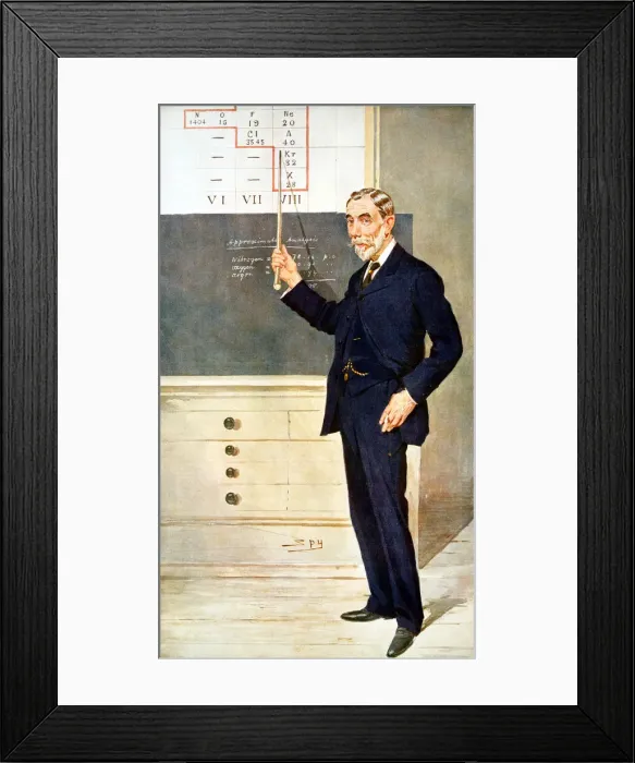 Framed Print : William Ramsay, Scottish chemist, 1908. Artist: Spy Framed Print : William Ramsay, Scottish chemist, 1908. Artist: Spy