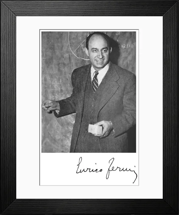 Framed Print : Enrico Fermi, Italian-born American nuclear physicist Framed Print : Enrico Fermi, Italian-born American nuclear physicist