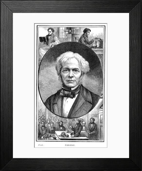 Framed Print : Michael Faraday, British physicist and chemist, 1881 Framed Print : Michael Faraday, British physicist and chemist, 1881