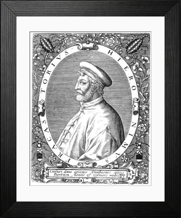 Framed Print : Girolamo Frascatoro, Italian physician, poet and astronomer, late 16th century. Artist: Theodor de Bry Framed Print : Girolamo Frascatoro, Italian physician, poet and astronomer, late 16th century. Artist: Theodor de Bry