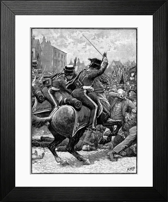 Framed Print : Peterloo Massacre, Manchester, 16 August 1819 Framed Print : Peterloo Massacre, Manchester, 16 August 1819