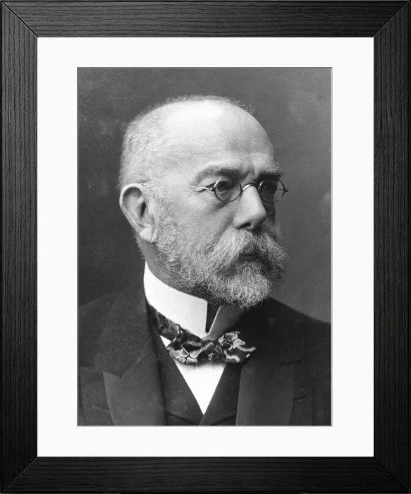 Framed Print : Robert Koch (1843-1910), German bacteriologist and physician Framed Print : Robert Koch (1843-1910), German bacteriologist and physician