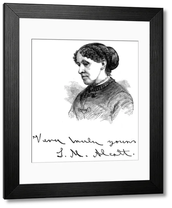 Framed Print : Louisa May Alcott (1832-1888), American writer, 1875 Framed Print : Louisa May Alcott (1832-1888), American writer, 1875