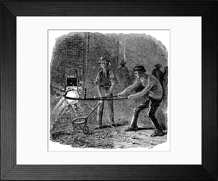 Framed Print : Phoenix Iron and Bridge Works, Phoenixville, Pennsylvania, 1873 Framed Print : Phoenix Iron and Bridge Works, Phoenixville, Pennsylvania, 1873