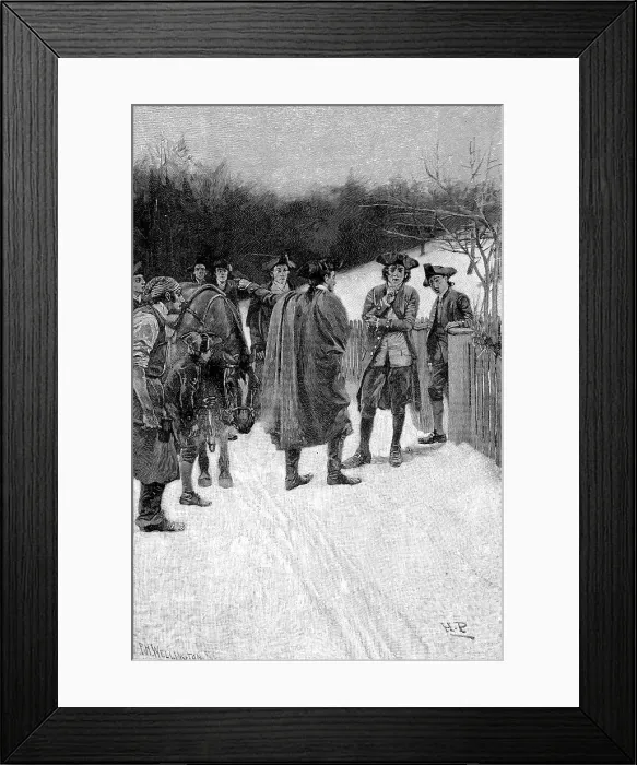 Framed Print : American War of Independence, 1775