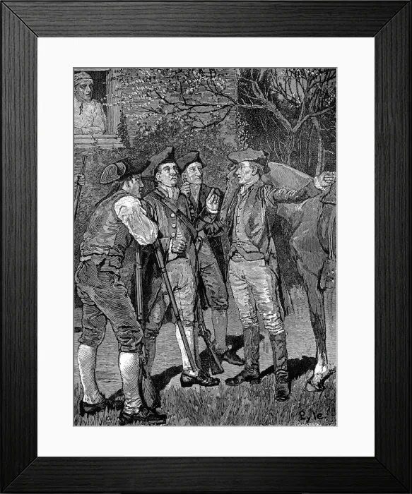 Framed Print : American War of Independence, 1775, (1886) Framed Print : American War of Independence, 1775, (1886)