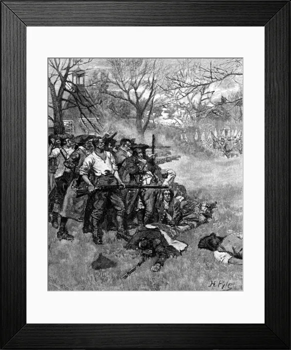 Framed Print : American War of Independence, 1775, (1875) Framed Print : American War of Independence, 1775, (1875)