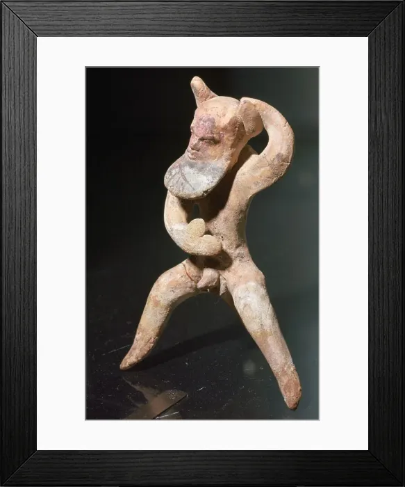 Framed Print : Greek terracotta of a satyr Framed Print : Greek terracotta of a satyr