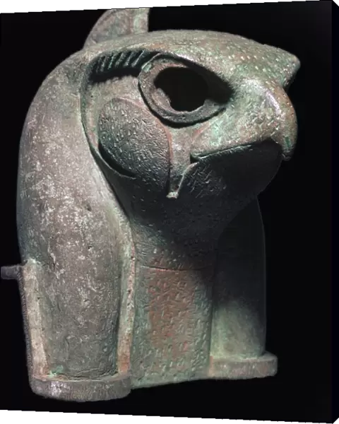 Bronze head of the Egyptian god Ra