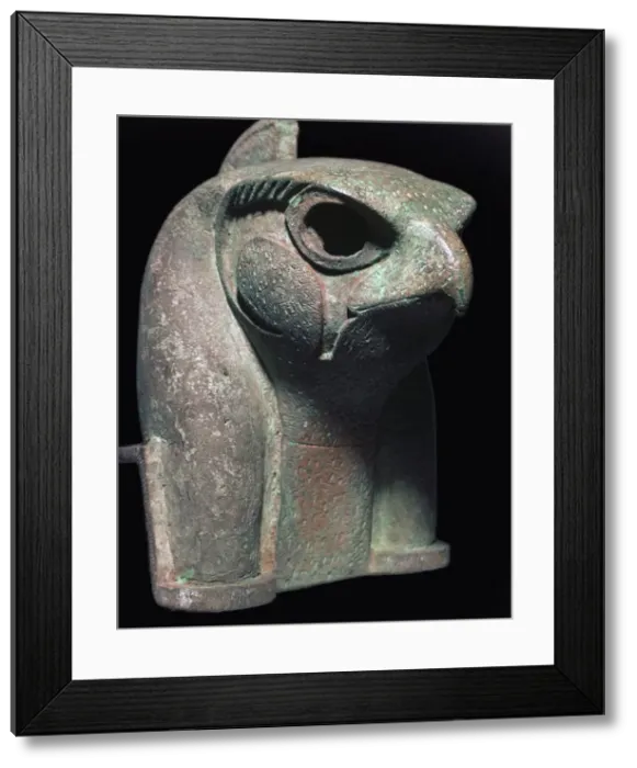 Framed Print : Bronze head of the Egyptian god Ra Framed Print : Bronze head of the Egyptian god Ra