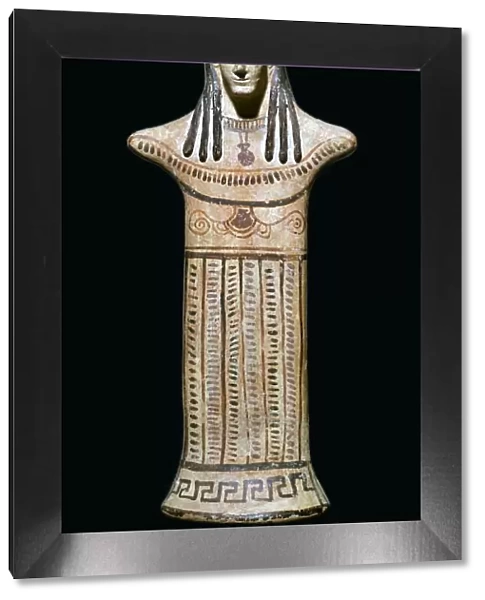 Terracotta statuette of a goddess