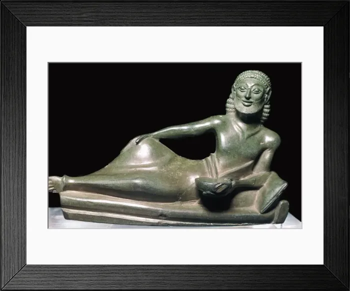 Framed Print : Greek bronze of a banqueter Framed Print : Greek bronze of a banqueter