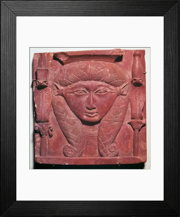 Framed Print : Faience head of the Egyptian goddess Hathor Framed Print : Faience head of the Egyptian goddess Hathor