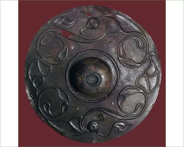 Celtic bronze shield boss, 2nd century BC