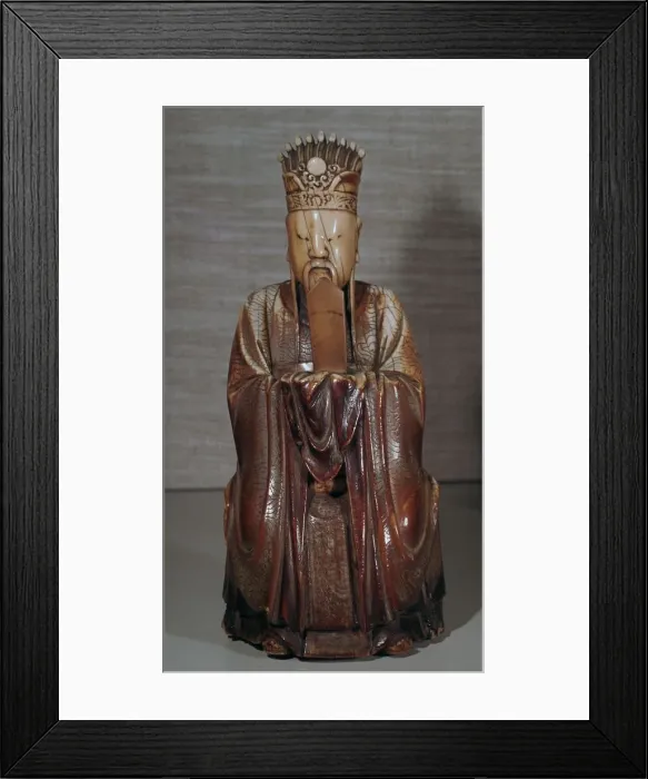 Framed Print : Ivory Chinese figurine of Tien Kuan Framed Print : Ivory Chinese figurine of Tien Kuan