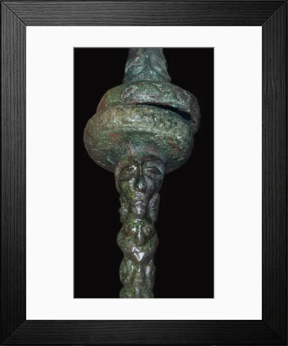 Framed Print : Detail of a Celtic bronze torc, 4th century BC Framed Print : Detail of a Celtic bronze torc, 4th century BC