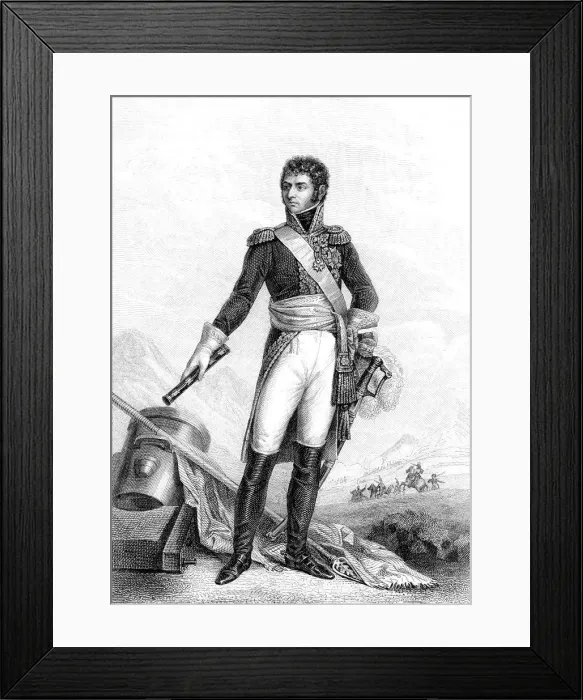 Framed Print : Jean Baptiste Jules Bernadotte (1763-1844) French revolutionary soldier Framed Print : Jean Baptiste Jules Bernadotte (1763-1844) French revolutionary soldier