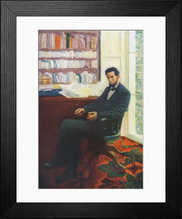 Framed Print : Lincolns Last Day, Abraham Lincoln (1891-1865), 1907 Framed Print : Lincolns Last Day, Abraham Lincoln (1891-1865), 1907
