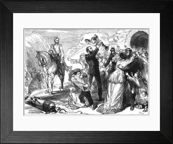 Framed Print : First Anglo-Afghan War 91838-1842), c1880 Framed Print : First Anglo-Afghan War 91838-1842), c1880