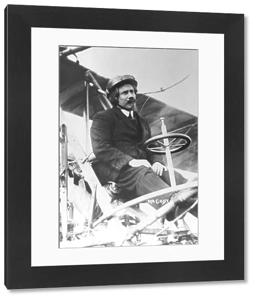 Samuel Franklin Cody (1862-1913) in his biplane
