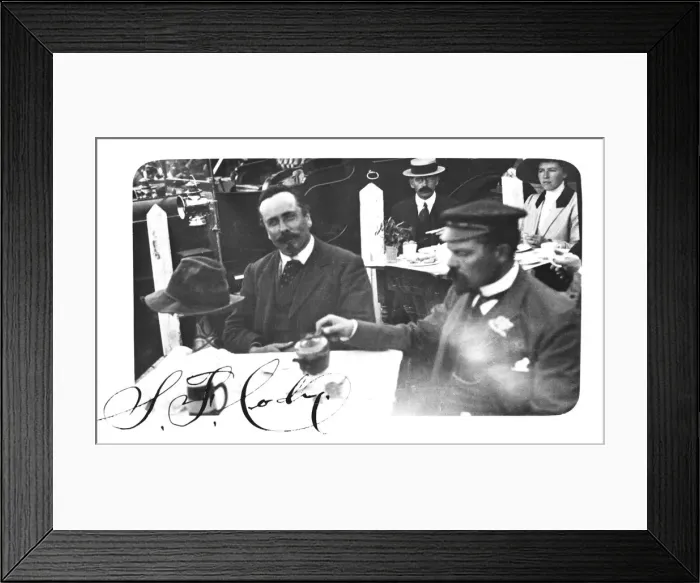 Framed Print : Samuel Franklin Cody (1862-1913), facing camera Framed Print : Samuel Franklin Cody (1862-1913), facing camera