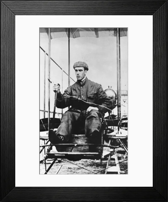 Framed Print : Graham White, British pioneer aviator, c1910 Framed Print : Graham White, British pioneer aviator, c1910