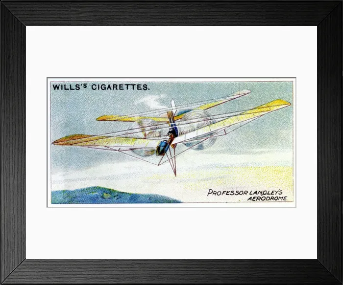 Framed Print : SP Langleys steam-powered model plane Aerodrome, c1896 Framed Print : SP Langleys steam-powered model plane Aerodrome, c1896