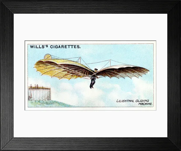 Framed Print : Otto Lilienthal, German gliding pioneer & aeronautical inventor, flying one of his gliders Framed Print : Otto Lilienthal, German gliding pioneer & aeronautical inventor, flying one of his gliders
