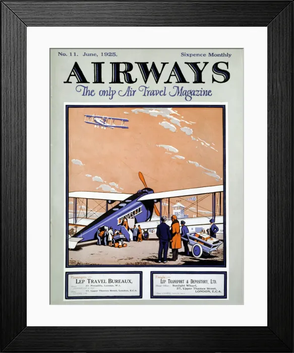 Framed Print : Loading a biplane with passengers and luggage at Croydon Aerodrome, London Framed Print : Loading a biplane with passengers and luggage at Croydon Aerodrome, London