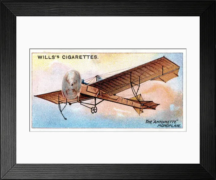 Framed Print : Antoinette monoplane of French aviator Hubert Latham, c1910 Framed Print : Antoinette monoplane of French aviator Hubert Latham, c1910