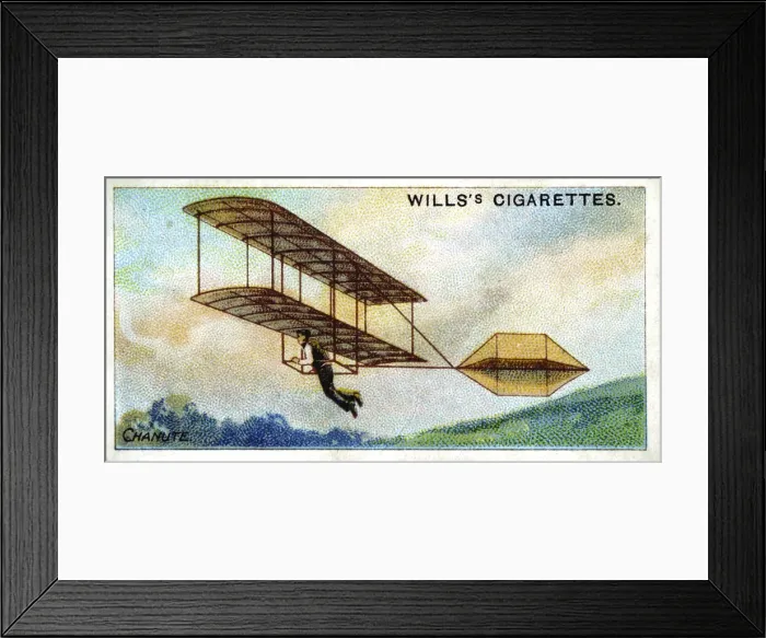 Framed Print : Biplane Glider of Octave Chanute, c1896 (1910) Framed Print : Biplane Glider of Octave Chanute, c1896 (1910)