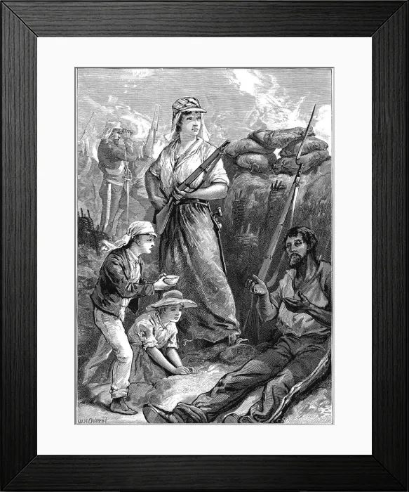 Framed Print : Defence of the fort at Futtegurh, Indian Mutiny, 1857-1859 (c1895) Framed Print : Defence of the fort at Futtegurh, Indian Mutiny, 1857-1859 (c1895)