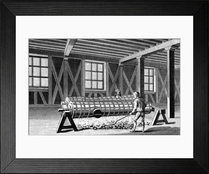 Framed Print : Casting cannon, 1751-1780