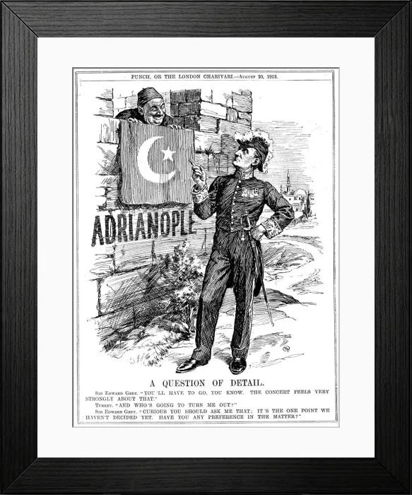 Framed Print : A Question of Detail, 1913. Artist: Leonard Raven-Hill Framed Print : A Question of Detail, 1913. Artist: Leonard Raven-Hill