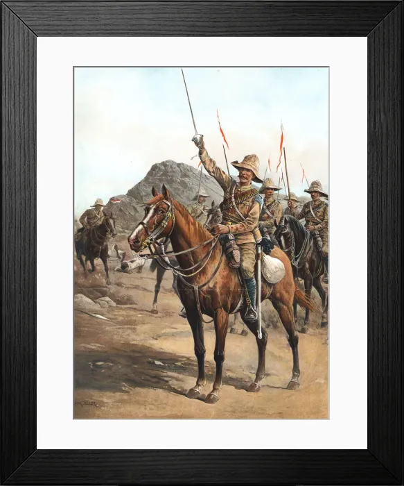 Framed Print : Form Up, No 2! Form Up!, British lancers at the Battle of Omdurman, Sudan, 1898 Framed Print : Form Up, No 2! Form Up!, British lancers at the Battle of Omdurman, Sudan, 1898