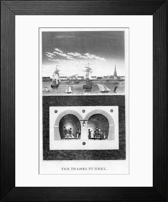 Framed Print : The Thames Tunnel, London, c1825-c1845 Framed Print : The Thames Tunnel, London, c1825-c1845