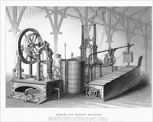 Siebe and Harrisons patent ice-making machine, 1862